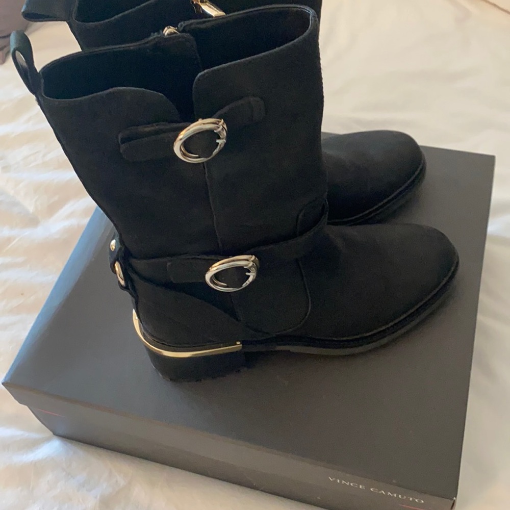 Vincent Camuto Black Boots